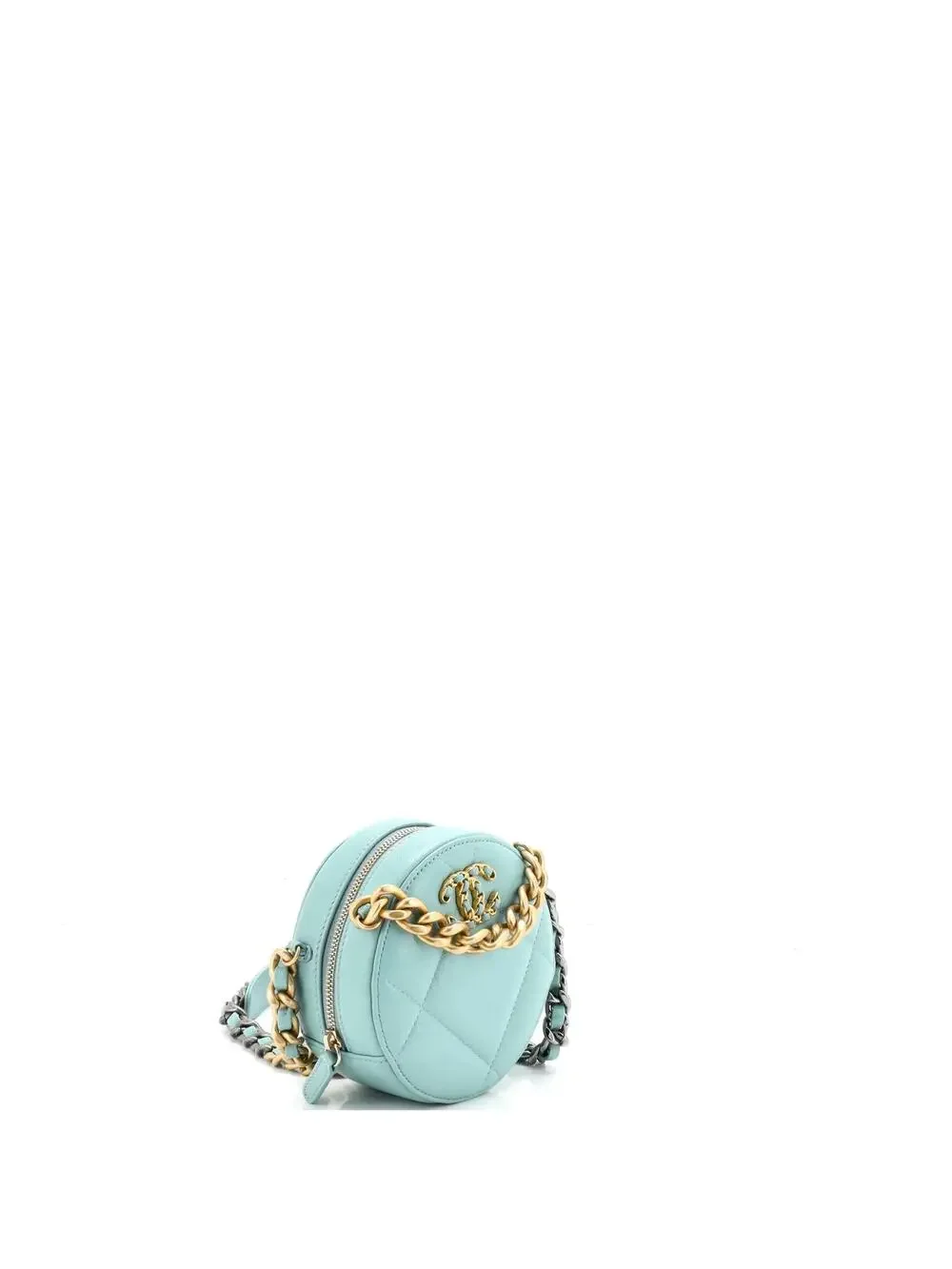 Chanel 19 Round Clutch With Chain #292054C25B